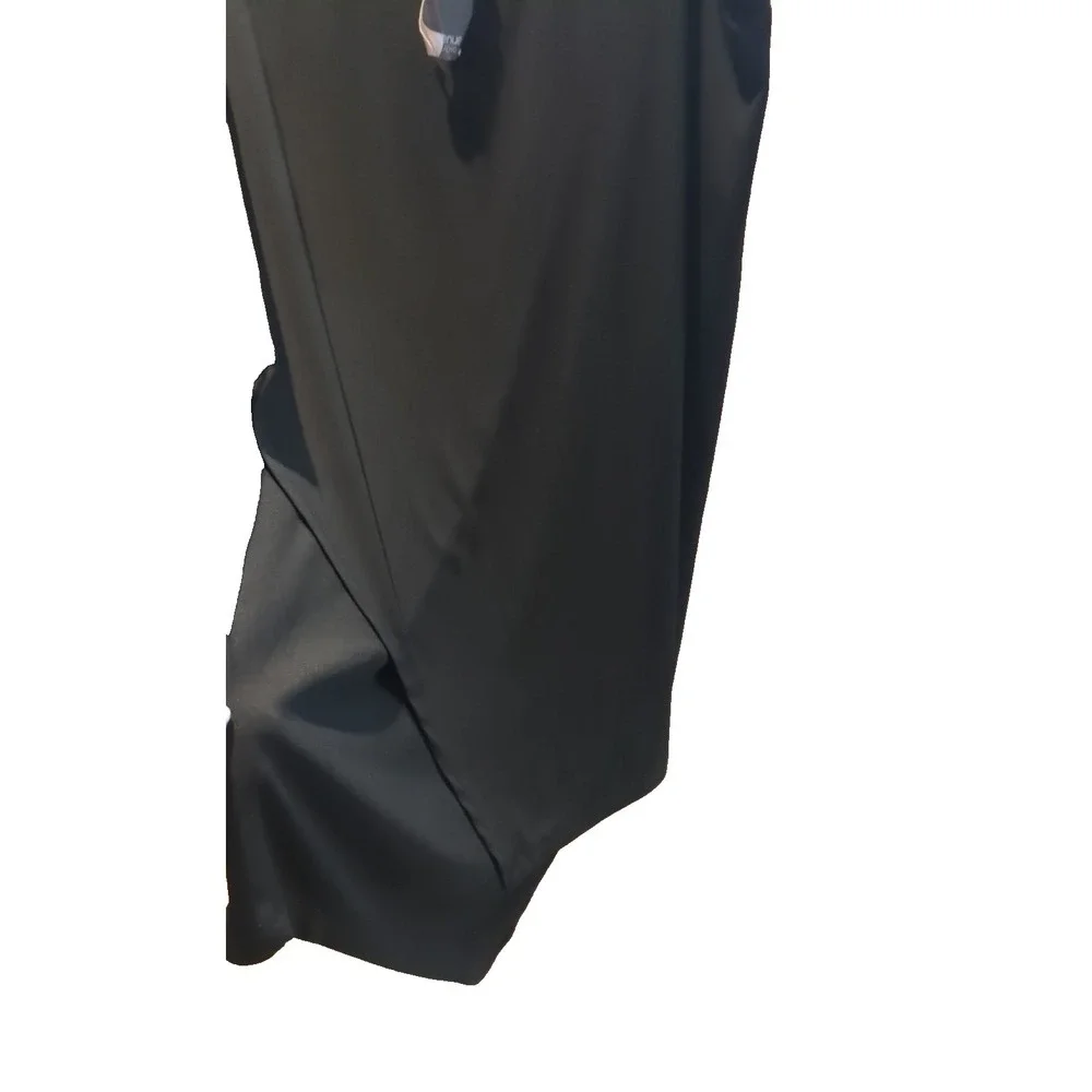 NWT Avenue Studio Women Size 14 Black Stretch Pull On‎ Asymmetric Hem Skirt Long